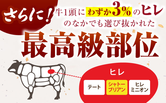 佐賀牛シャトーブリアン 計400g（200g×2パック）【がばいフーズ】A5ランク 佐賀牛 [HCS019]