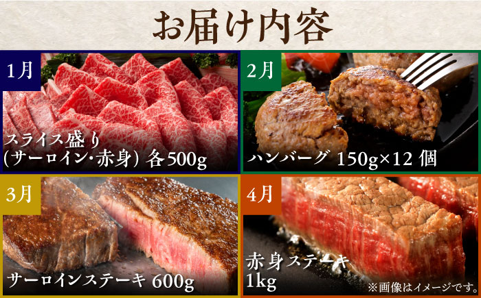 【全12回定期便】佐賀牛 プレミアムコース（4人前） 【がばいフーズ】 [HCS121] 牛肉