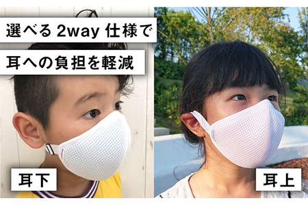 【Sサイズ】耳にかけないライトメッシュベルトマスク 【有限会社ジーンスレッド】[HCT009]
