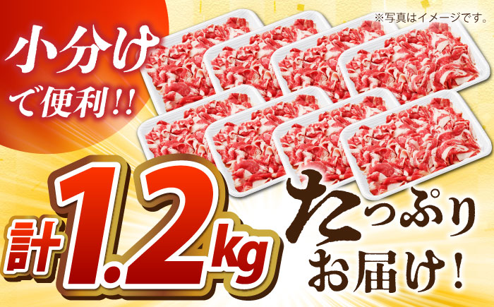 佐賀牛 切り落とし 1.2kg（150g×8パック）【吉祥】 [HCW004]