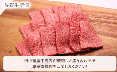 【全6回定期便】【隔月発送】佐賀牛 焼肉セット 1.0kg（霜降り・赤身 各500g）【田中畜産牛肉店】 [HBH123]
