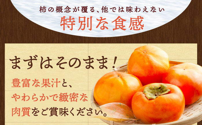 【10月下旬～11月下旬発送】種なし柿 太月・渋抜き柿 3kg【小林農園】 [HAX001]