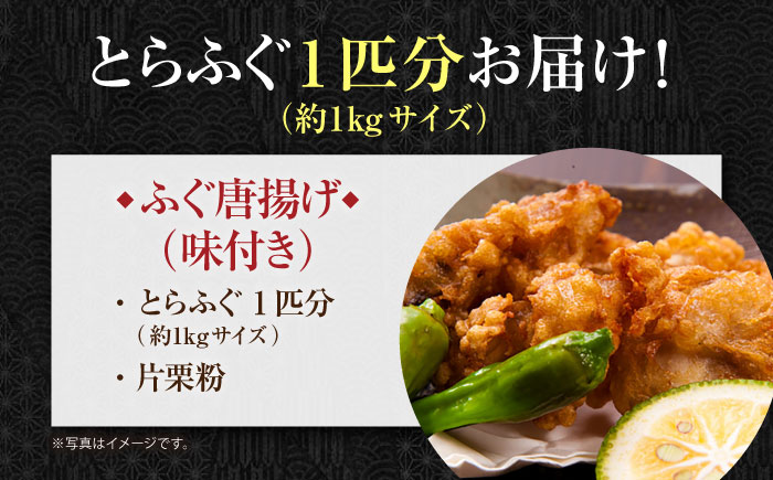 【泳ぐ・とらふぐ】唐揚げ（味付き）1匹分 [HAB004] 水産物