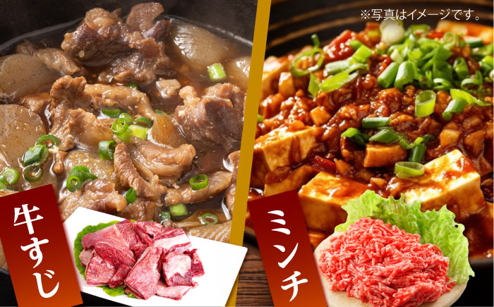 【全12回定期便】佐賀牛 おうちごはんセットB（切り落とし 1kg・ミンチ 600g・牛すじ 600g）【山下牛舎】 [HAD127]