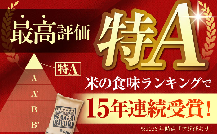 【全12回定期便】さがびより・夢しずく 白米 5kg 特A米 特A評価 [HBL032]