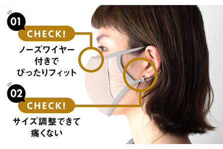 【Mサイズ】つけながら肌ケア！ナノプラチナモイストマスク【有限会社ジーンスレッド】 [HCT007]