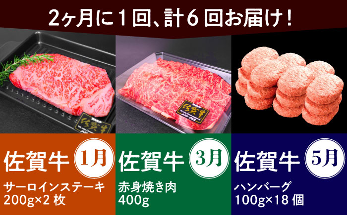 【奇数月発送】佐賀牛リッチセレクション定期便【多久精肉店】 [HCX006] 牛肉