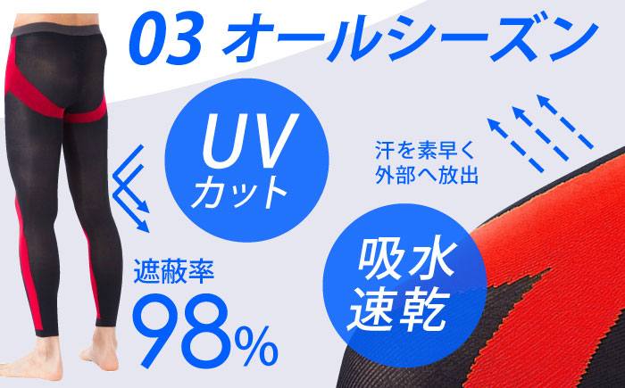 【3Lサイズ】Runtageスポーツタイツ アスリートランナーPRO version2 十分丈＜レッド＞【イイダ靴下株式会社】 [HBB039]靴下 ソックス