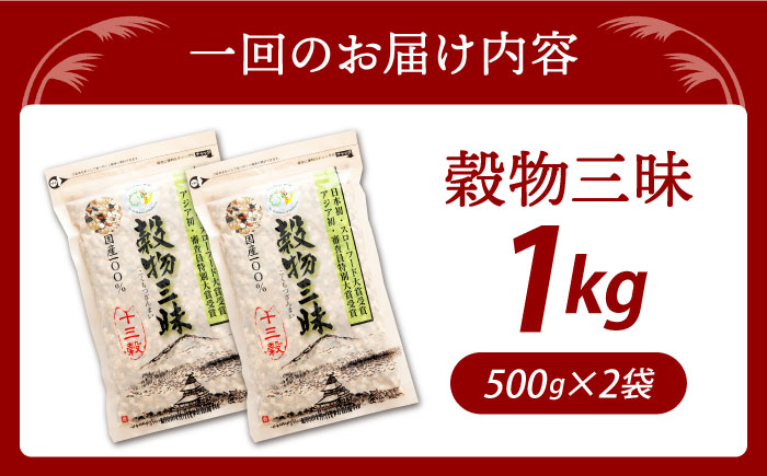 【全6回定期便】穀物三昧 1kg（500g×2袋）【葦農】 [HAJ023]雑穀