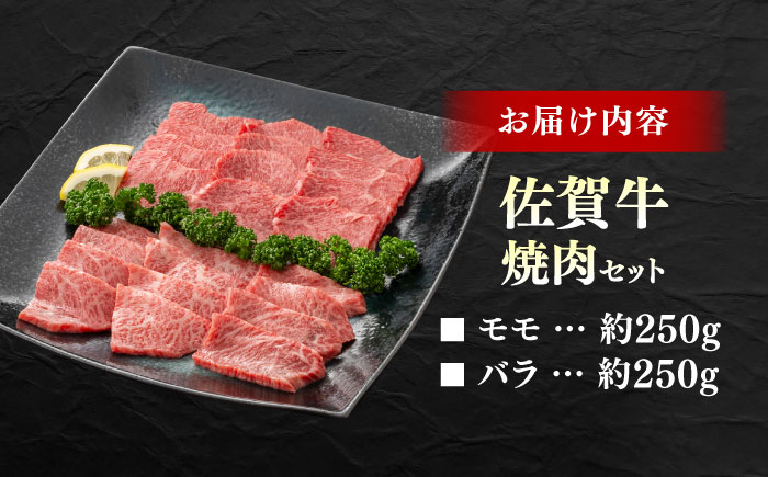 佐賀牛 焼肉セット B モモ バラ 約500g 【JAさが 杵島支所】 [HAM092]