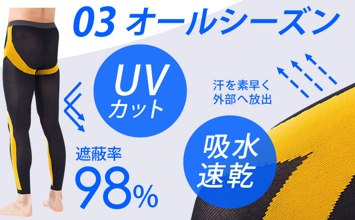 【3Lサイズ】Runtage スポーツタイツ アスリートランナーPRO version2 十分丈＜ブルー＞【イイダ靴下株式会社】 [HBB008]靴下 ソックス