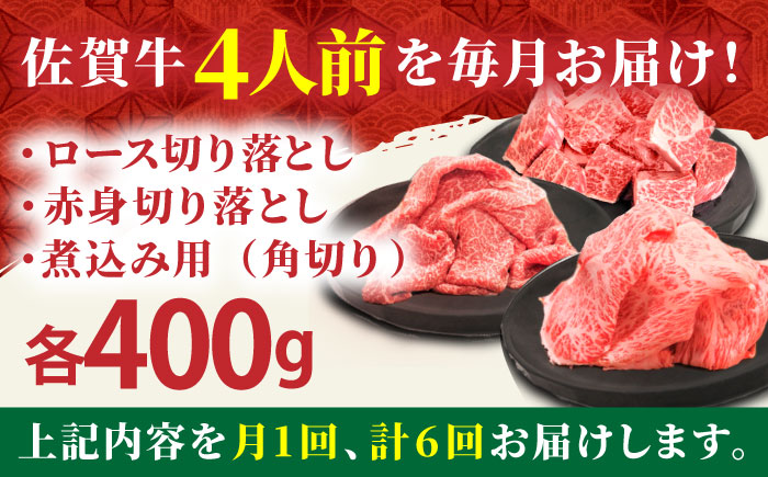 【全6回定期便】4人家族向け 佐賀牛 普段使いセットA【田中畜産牛肉店】 [HBH036] 牛肉