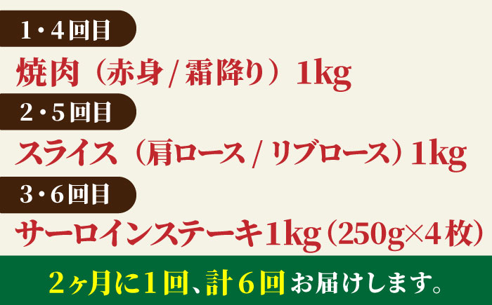【全6回定期便】【隔月発送】佐賀牛 極上定期【田中畜産牛肉店】 [HBH121] 牛肉