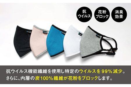 【抗ウイルス×花粉ブロック×消臭効果】まほうのプロテクション保温マスク【有限会社ジーンスレッド】 [HCT011]