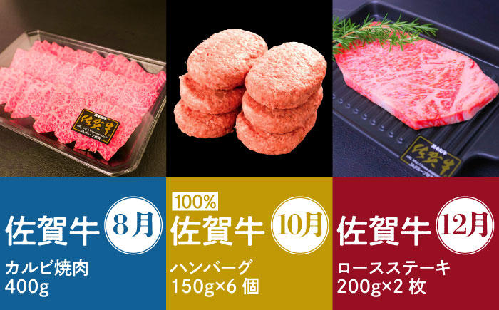 【偶数月発送】佐賀牛リッチセレクション定期便【多久精肉店】 [HCX007] 牛肉