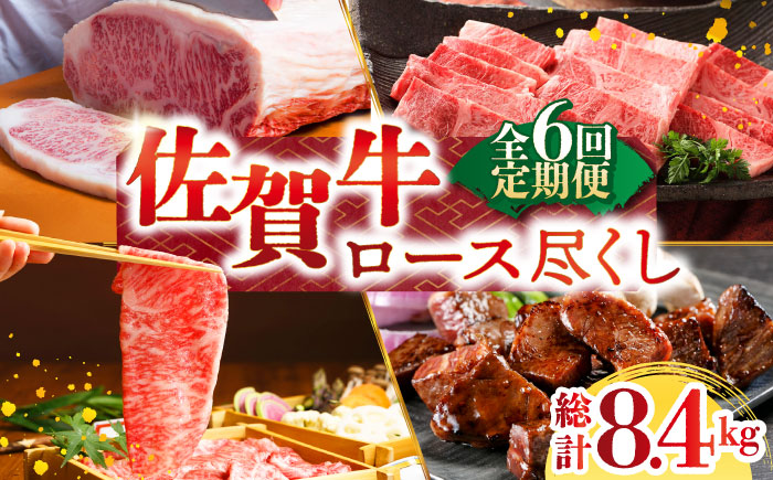 【全6回定期便】佐賀牛ロース尽くし定期便【肉の三栄】 [HAA070]