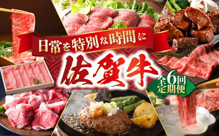 【全6回定期便】日常に贅沢をプラス バラエティ定期便【肉の三栄】 [HAA074] 牛肉