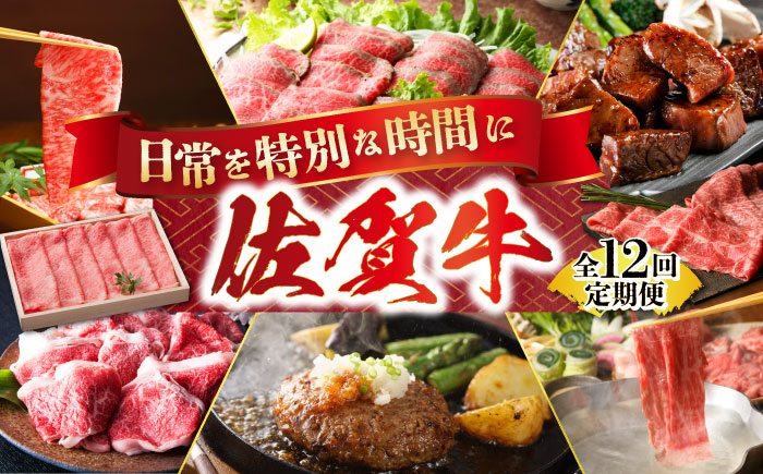 【全12回定期便】日常に贅沢をプラス バラエティ定期便 【肉の三栄】 [HAA075] 牛肉