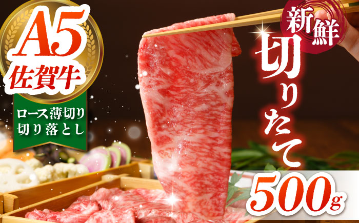 佐賀牛 ロース切り落とし 500g（【肉の三栄】 [HAA111]