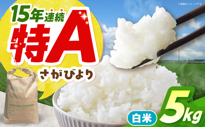 令和7年産 新米 さがびより 精米 5kg 【佐賀県江北町産】　米 白米 [HAF030]