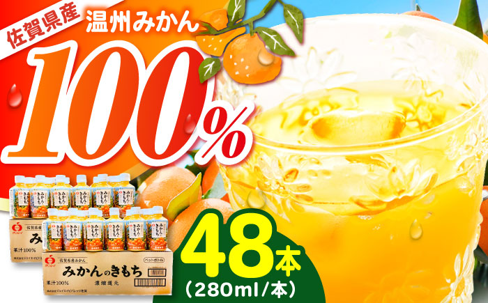 みかんのきもち 2箱セット（280ml×48本）【JAさが 杵島支所】 [HAM003] みかん