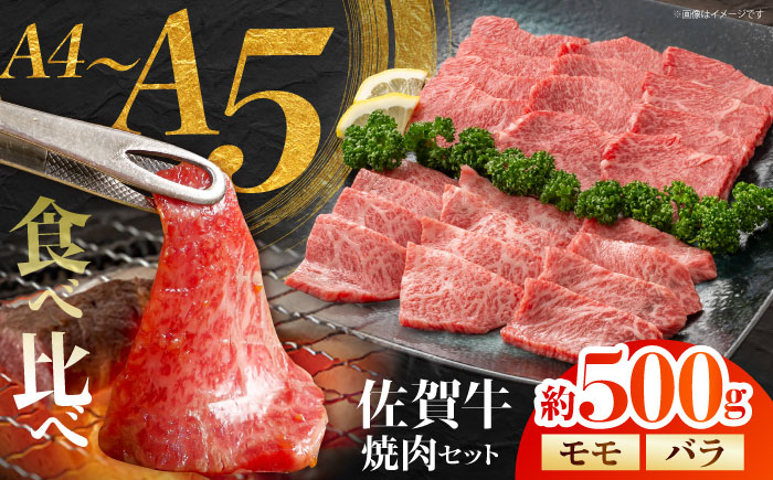 佐賀牛 焼肉セット B モモ バラ 約500g 【JAさが 杵島支所】 [HAM092]