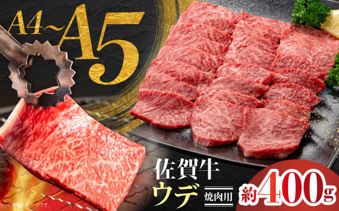 佐賀牛 ウデ焼肉用 約400g 【JAさが 杵島支所】 [HAM096]