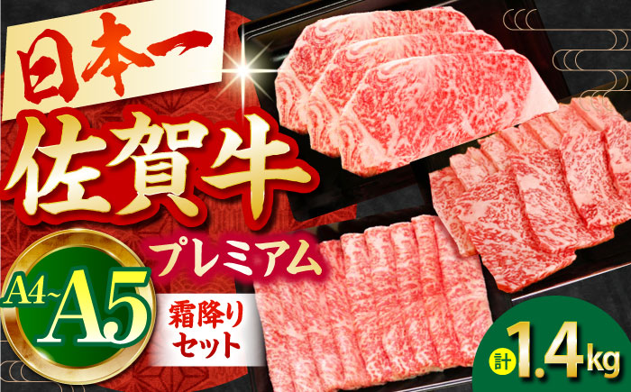 【2度の農林水産大臣賞】佐賀牛 プレミアム霜降りセット【田中畜産牛肉店】 [HBH071] 牛肉