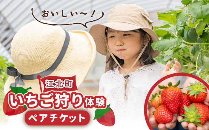 【先行予約】【五感で楽しむ】いちご狩り体験 ペアチケット【花祭いちごの谷】 [HBN002]