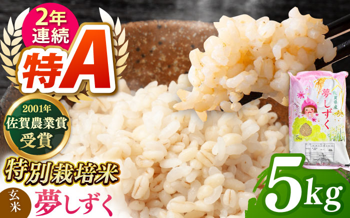 令和7年産 新米 ももちゃんちのお米 夢しずく (一等米)  玄米 5kg 【ももさき農産】 [HCG006]