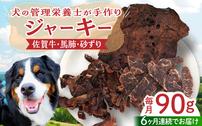 【管理栄養士お手製】＜全6回定期便＞ジャーキーセット（佐賀牛,馬肺,砂ずり）【がばいフーズ】 [HCS009] 牛肉