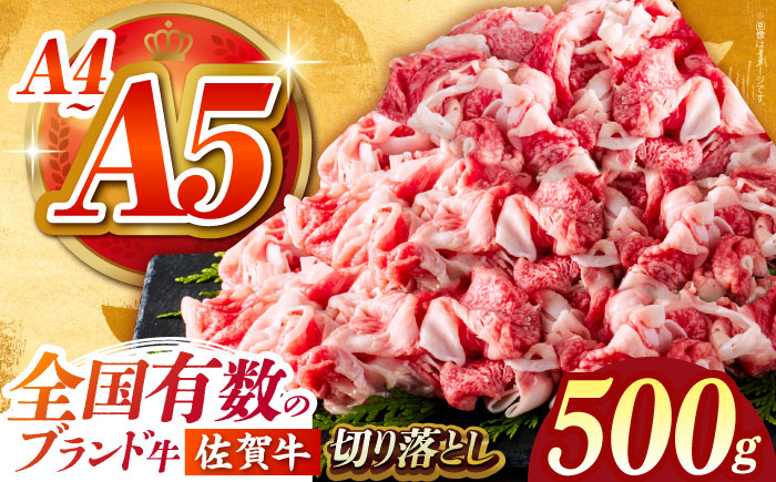 佐賀牛切り落とし 500g【がばいフーズ】佐賀牛 A5 A4 しゃぶしゃぶ すき焼き 牛丼 [HCS022]