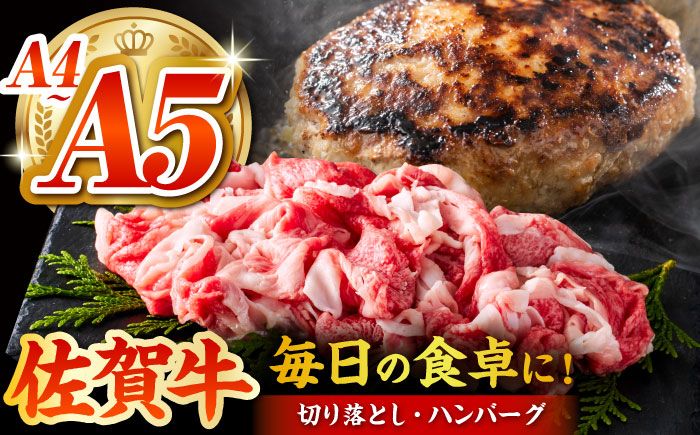 佐賀牛 日常使いセット ＜ハンバーグ150g×6個・切り落とし500g＞【がばいフーズ】A5 A4 佐賀牛 切り落とし 牛肉 [HCS072]