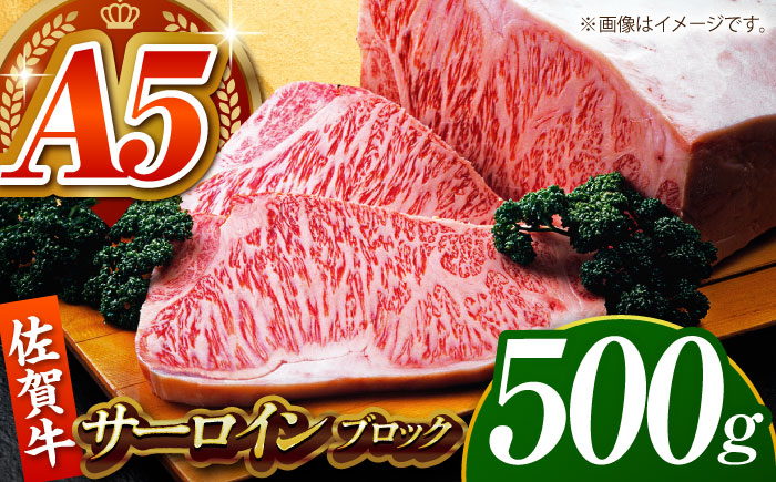 佐賀牛サーロインブロック 500g 【がばいフーズ】A5ランク 佐賀牛 [HCS092]