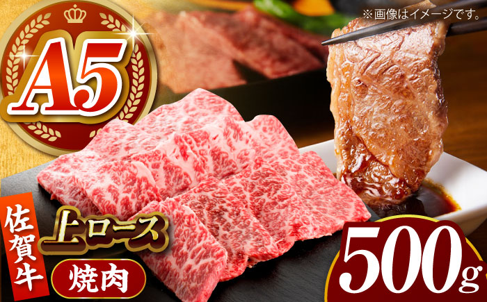 佐賀牛 上ロース（焼肉用） 500g 【がばいフーズ】 [HCS094]