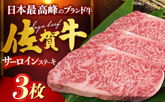 佐賀牛サーロインステーキ 計600g（200g×3枚） [HDH007]
