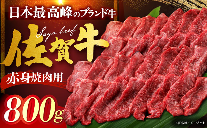 佐賀牛 赤身 （焼肉用）計800g（400g×2パック） [HDH013]