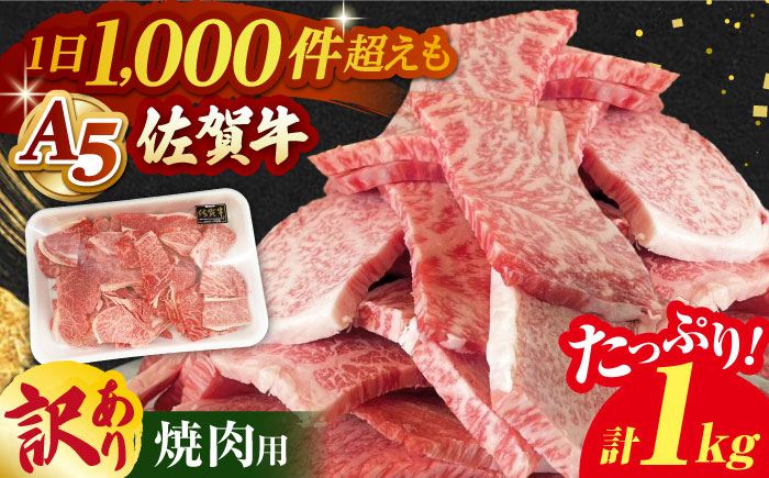 [訳あり][いろいろな部位が楽しめる!]佐賀牛 焼肉セット 1kg[山下牛舎] 