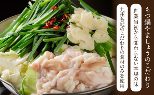 【白石町返礼品限定】【全6回定期便】やましょう もつ鍋セット（醤油味）3-4人前 / モツ鍋 [IAL006]