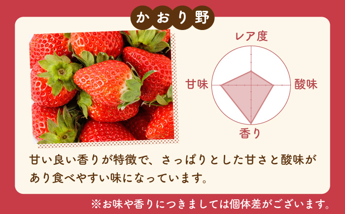 【R8年1月以降発送】【全4回定期便】3種の食べ比べ定期便（3）  【StrawberryFarm-K】 [IBJ032]