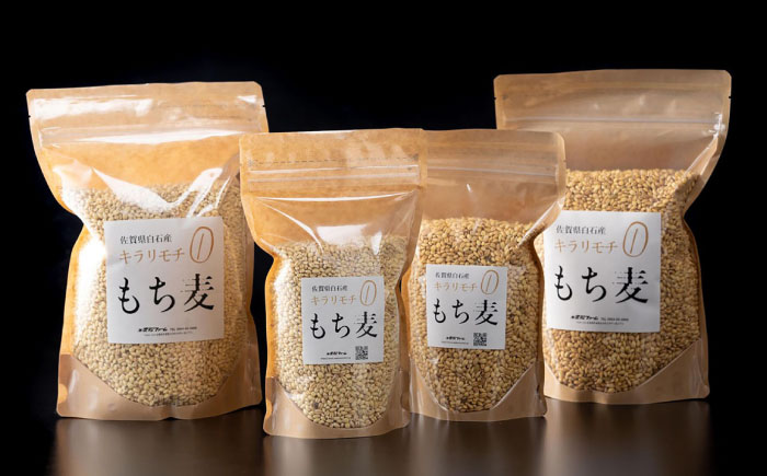 【全2回定期便】もち麦（キラリモチ）計4kg（2kg×2回） 【有限会社定松ファーム】 [IBV008]