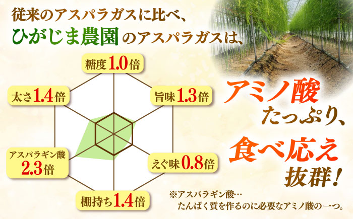 【年内発送】【先行予約】身体にやさしい こだわり 春芽 アスパラガス 約1kg【ひがじま農園】アスパラ [ICW001]
