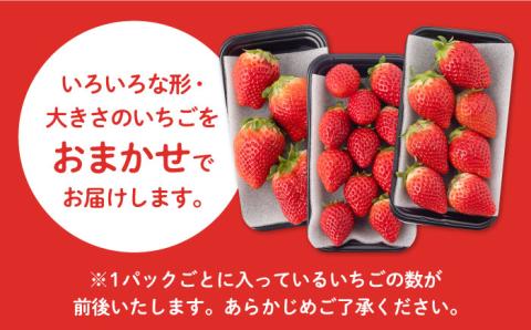 【R8年1月以降発送】【産地直送】白石産いちご「いちごさん」 約230g×2パック（計460g以上）【道の駅しろいしカンパニー】イチゴ [IAA037]