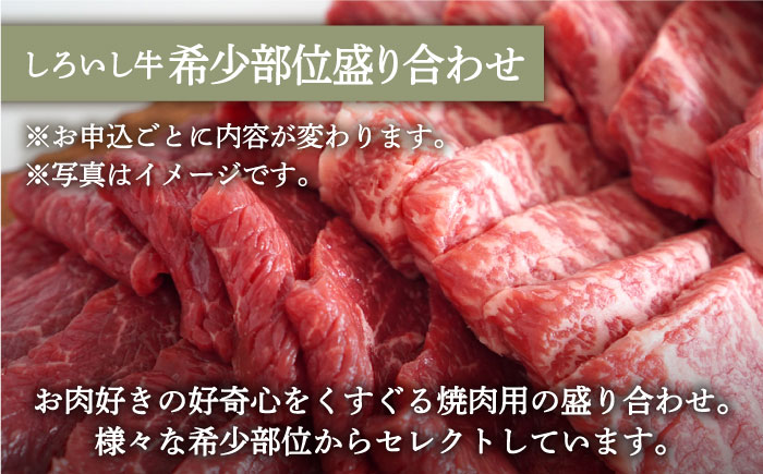 【牧場直送】人気返礼品セット！手ごねハンバーグ 4個＆しろいし牛 希少部位 焼肉用 盛り合わせ 420g【有限会社佐賀セントラル牧場】肉 [IAH110]