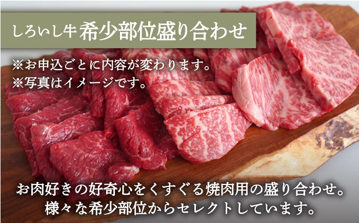 【牧場直送】人気返礼品セット！しろいし牛 手ごねハンバーグ 5個＆希少部位 焼肉用 盛り合わせ 420g 【有限会社佐賀セントラル牧場】 お肉 [IAH179]