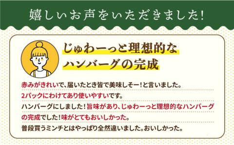 【小分けがうれしい！】牧場直営店の黒毛和牛100%ミンチ 1000g（500g×2パック）【川崎畜産】牛肉 [IAX004]