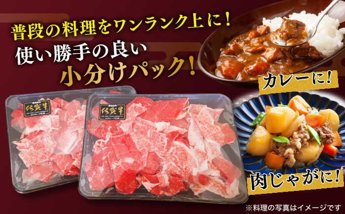 佐賀牛 切り落とし600g（300g×2パック）【川崎畜産】牛肉 [IAX030]
