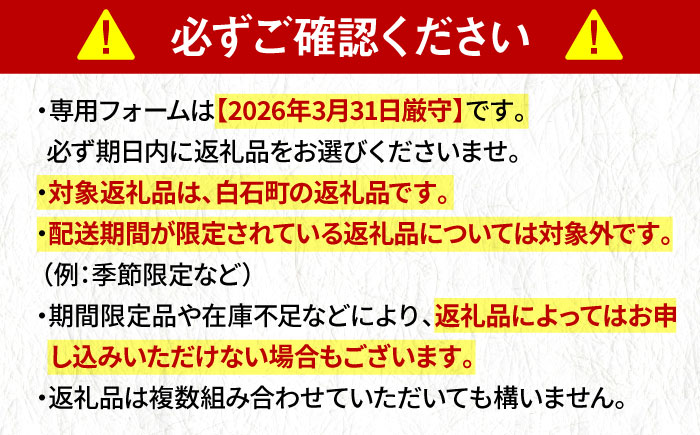 【あとから選べる】白石町ふるさとギフト 300万円分 / あとから寄附 [IZY022]