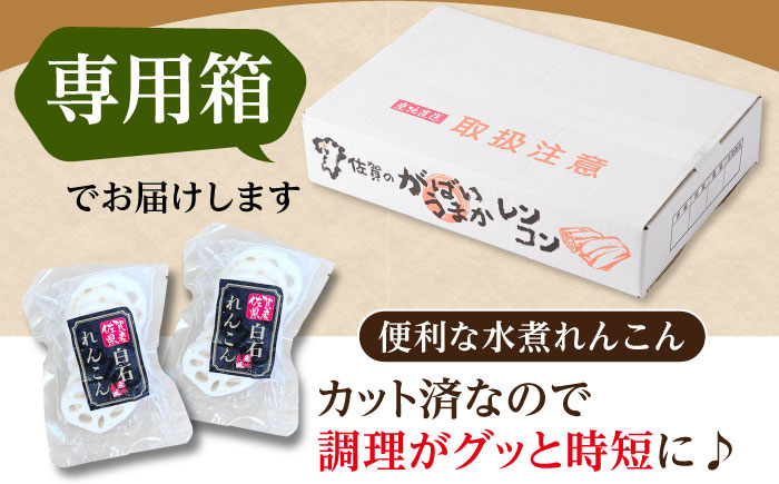 【お手軽調理！】白石町産 水煮れんこん 120g×14袋（カット有り/真空パック）【有限会社白石開発】蓮根 れんこん レンコン [IBN003]