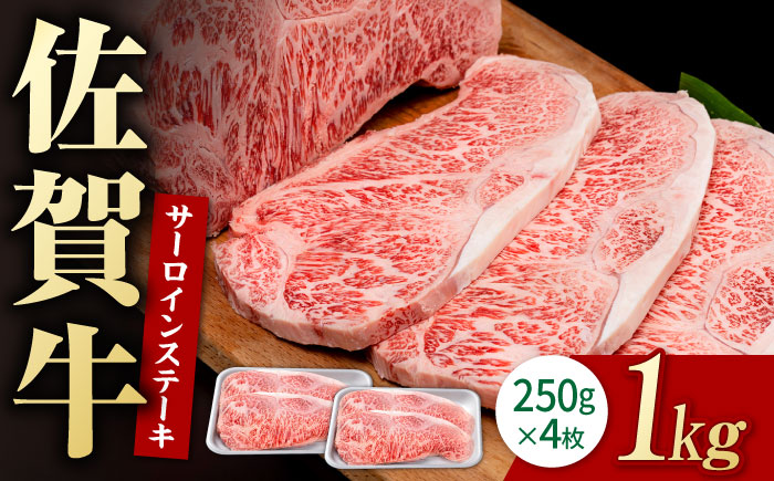 佐賀牛 贅沢 サーロイン ステーキ 250g×4枚（計1000g）【株式会社いろは精肉店】牛肉 [IAG053]